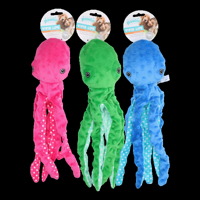 Pawise Multicolor plush octopus - Maat L - thumbnail