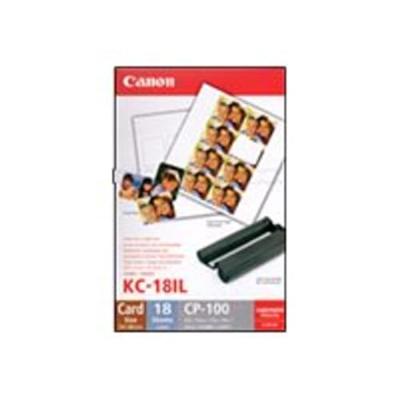 Canon KC-18IF-kleureninkt + 54 x 86 mm stickerpapier, 18 vel Inkt