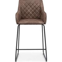 Rivièra Maison Barstoel 'Frisco Drive' Pellini, kleur Coffee - thumbnail