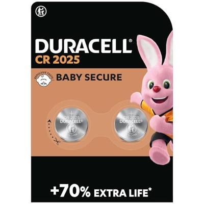 Duracell Lithium DL2025 3V knoopcel batterij (2 stuks) - thumbnail