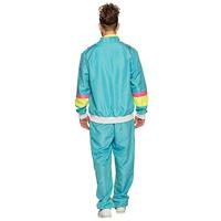 Retro Trainingspak Neon-Blauw - thumbnail