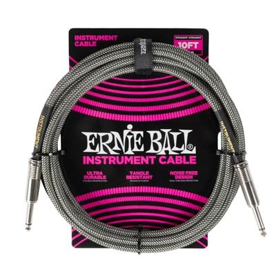 Ernie Ball 6429 Braided Silver Fox instrumentkabel 3 meter