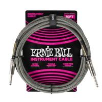 Ernie Ball 6429 Braided Silver Fox instrumentkabel 3 meter - thumbnail