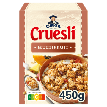 Quaker Cruesli Multifruit Ontbijtgranen 450 gr bij Jumbo