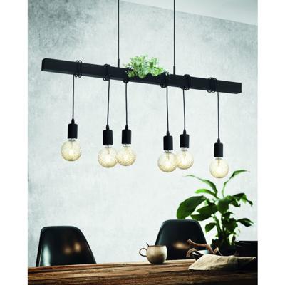 Eglo Hanglamp Townshend E27 zwart