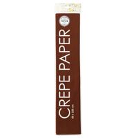 Globos Crepepapier bruin, 50x250cm - thumbnail