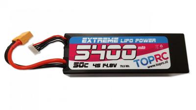 TRC Car Lipo 50c 14,8 volt 5400mah met XT90 stekker TRC Car Lipo 50c 14,8 volt 5400mah met XT90 stekker