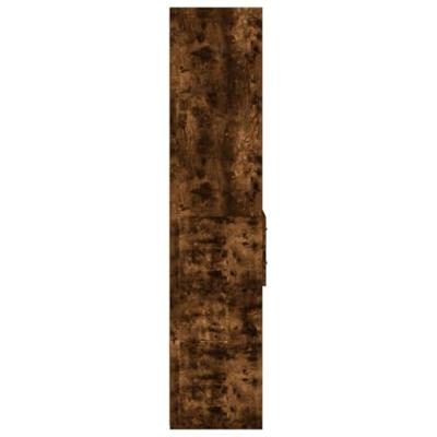 Hoge kast 45x42,5x185 cm bewerkt hout gerookt eikenkleurig