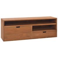 VidaXL Tv-meubel 110x30x40 cm massief teakhout - thumbnail