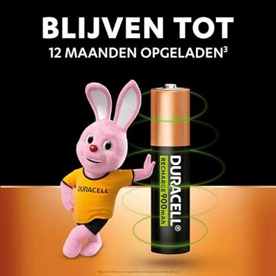 Duracell Batterij OPLAADBAAR 4xAAA 1,2V - thumbnail
