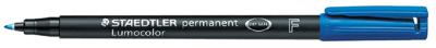 Viltstift staedtler ohp lumo f 318 perm blauw Viltstift staedtler ohp lumo f 318 perm blauw