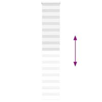 VidaXL Zebra rolgordijn 40x230 cm stofbreedte 35,9 cm polyester wit - thumbnail