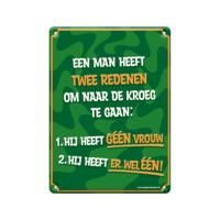 Paperdreams Tekstbord metaal - twee redenen - thumbnail