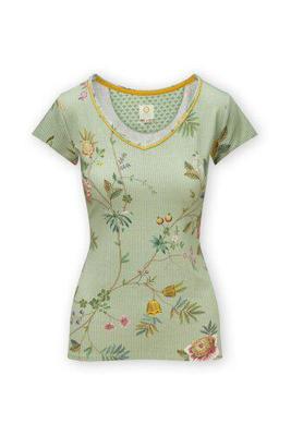 Pip Studio Pip Studio Toy Short Sleeve Top La Dolce Vita Light Green S