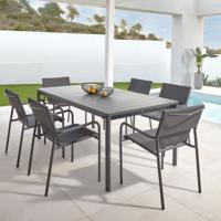 Kave Home Uitschuifbare Tuintafel 'Zaltana' 140 - 200 x 90cm, kleur Mat Zwart - thumbnail