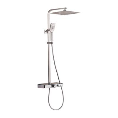 Schutte OCEAN douchesysteem met thermostatische mengkraan en glazen planchet | chroom-antraciet
60531 Schutte OCEAN douchesysteem met thermostatische mengkraan en glazen planchet | chroom-antraciet
60531