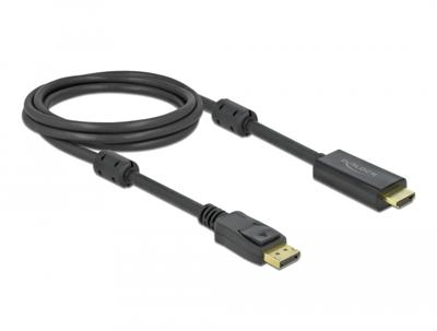 Delock 85956 DisplayPort-kabel DisplayPort / HDMI Aansluitkabel DisplayPort-stekker, HDMI-A-stekker 2 m Zwart Vergulde steekcontacten, 4K UHD Delock 85956 DisplayPort-kabel DisplayPort / HDMI Aansluitkabel DisplayPort-stekker, HDMI-A-stekker 2 m Zwart Vergulde steekcontacten, 4K UHD
