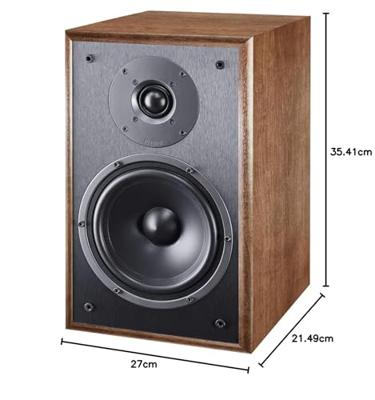 Magnat Monitor S30 2-weg Zwart, Walnoot Bedraad 100 W