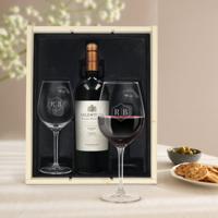 Wijnpakket met glas - Salentein Malbec (Gegraveerde glazen) - thumbnail