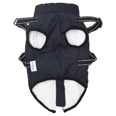 VidaXL Hondenjas met harnas waterdicht reflecterend marineblauw l36