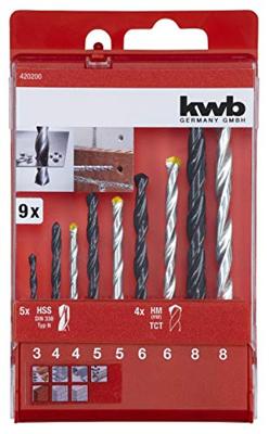 Borenset hss steen 9dlg KWB - Kwb