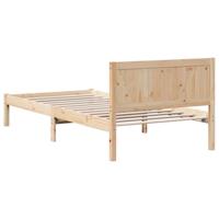 Bedframe Bruin 80 x 200 cm Massief grenenhout - thumbnail