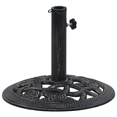 VidaXL Parasolvoet 9 kg 40 cm gietijzer zwart en bronskleurig VidaXL Parasolvoet 9 kg 40 cm gietijzer zwart en bronskleurig