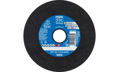 PFERD TOOLS EHT 125-1,0 SG INOX 61341116 Doorslijpschijf recht 125 mm 25 stuk(s) RVS