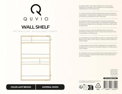 QUVIO Wandrek - 60 x 42 cm - Hout