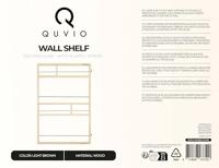 QUVIO Wandrek - 60 x 42 cm - Hout - thumbnail