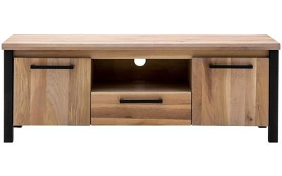 Goossens Tv Meubel Santos, 2 deuren 1 lade 1 open vak 40 cm diep