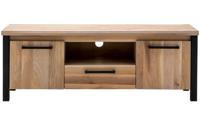 Goossens Tv Meubel Santos, 2 deuren 1 lade 1 open vak 40 cm diep - thumbnail