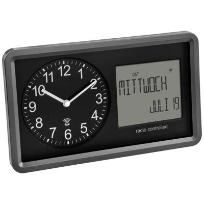 TFA Dostmann 60.3552.01 Zendgestuurde klok Zendergestuurd 254 mm x 44 mm x 152 mm Zwart TFA Dostmann 60.3552.01 Zendgestuurde klok Zendergestuurd 254 mm x 44 mm x 152 mm Zwart