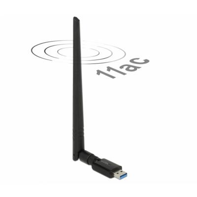 Delock 12535 USB Dualband WLAN ac/a/b/g/n Stick 867 + 300 Mbps met externe antenne Delock 12535 USB Dualband WLAN ac/a/b/g/n Stick 867 + 300 Mbps met externe antenne