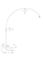 Steinhauer Vloerlamp Sparkled light bamboe zwart - thumbnail