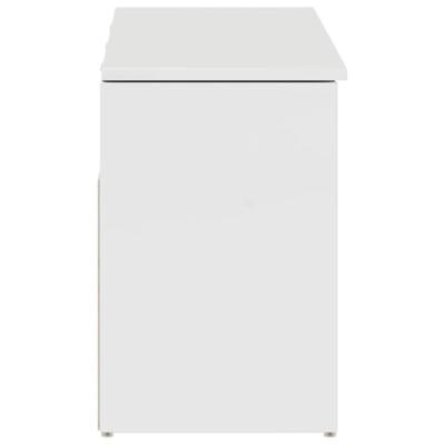 Schoenenrek 102x30,5x45 cm bewerkt hout hoogglans wit Schoenenrek 102x30,5x45 cm bewerkt hout hoogglans wit