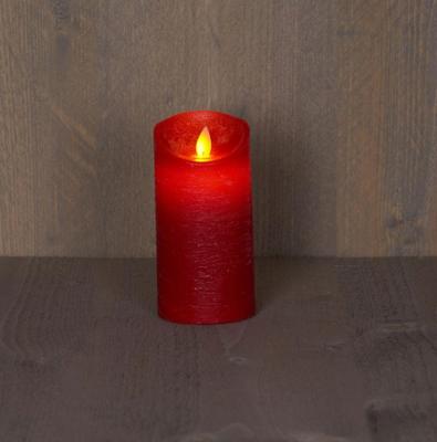 LED Kaars Wax Rood 15cm