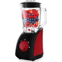 Krachtige Blender 1.5L - 750W - Zwart/Rood - RVS Behuizing - thumbnail