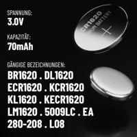 Absina Knoopcel CR1620 3 V 5 stuk(s) Lithium - thumbnail
