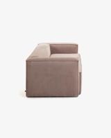 Kave Home 3-zits Bank 'Blok' Rib, kleur Roze - thumbnail