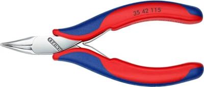 Knipex Elektronica-grijptang | Meer-componentengrepen | Lengte 115 mm | Zelfbedieningskaart/blister - 35 42 115 SB