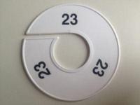 Maatring 11 cm wit/zwart 23 - thumbnail