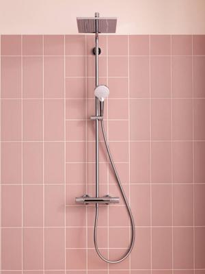 Hansgrohe Crometta E 240 1jet showerpipe met thermostaat chroom 27271000