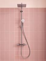 Hansgrohe Crometta E 240 1jet showerpipe met thermostaat chroom 27271000 - thumbnail