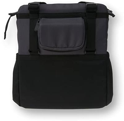 BASIL shopper xl - sportieve en trendy fietstas voor boodschappen en strand, zwart/antraciet, 20l - thumbnail