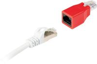Schwaiger RJ45 Netwerk Adapter CAT 6 [1x RJ45-bus - 1x RJ45-stekker] Rood - thumbnail
