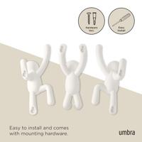Umbra Buddy handdoekhaak 8x8x16.5cm Kunststof Wit 318165-660 - thumbnail