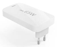 Hama Platte Oplader GaN Universele USB-C Notebook Netadapter PD 5-20V/65W Wit - thumbnail