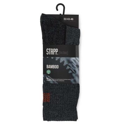 STAPP Wandelsokken Techno Bamboo Dark Grey Orange-35/38