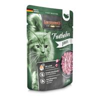 Leonardo Finest Selection Pure kalkoen, dubbelpak, 2 x 16 x 85 g, natvoer voor volwassen katten, in praktische afzonderlijke porties, met waardevolle zalmolie - thumbnail